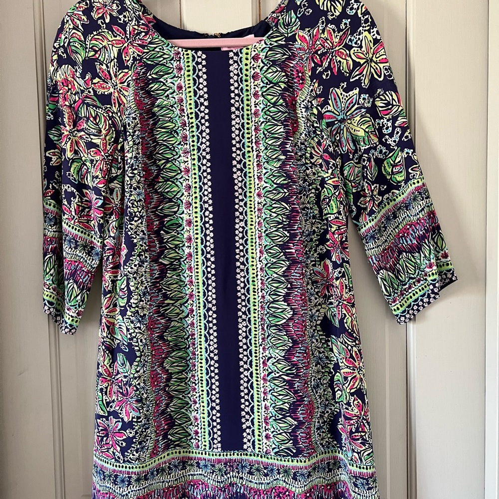 Lilly Pulitzer 3/4 sleeve shift dress